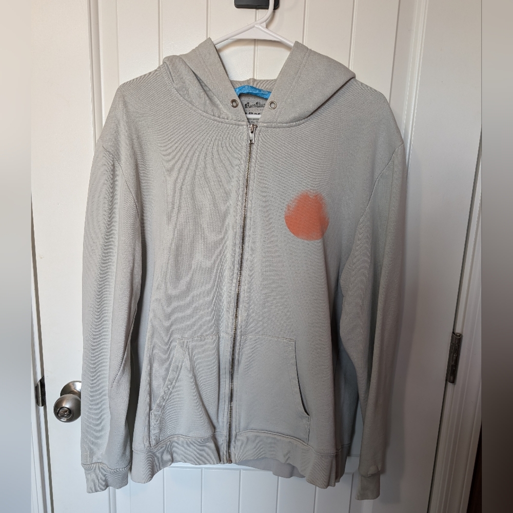 Threadless After All Men's Terry Cotton Blend Zip Up Hoodie XL